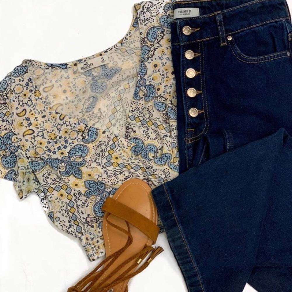 Forever 21 Wide Leg Jeans